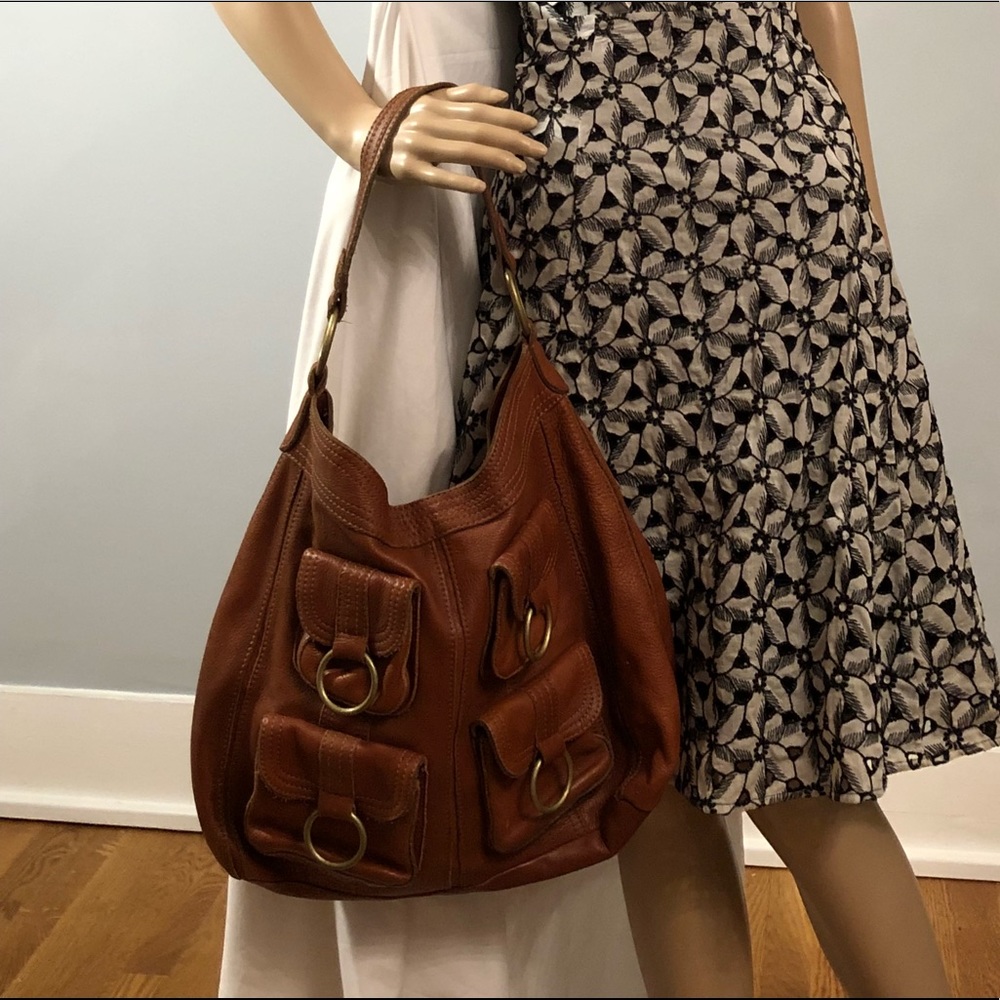 Leather shoulder Banana Republic purse bag